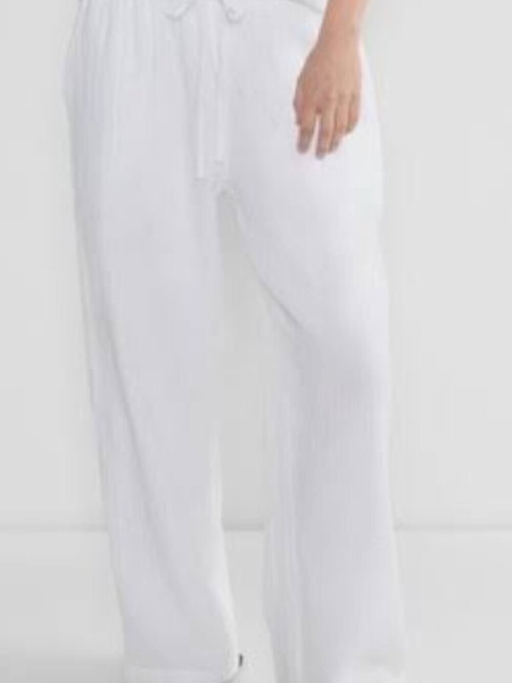 ARITZIA WHITE LINEN PANTS